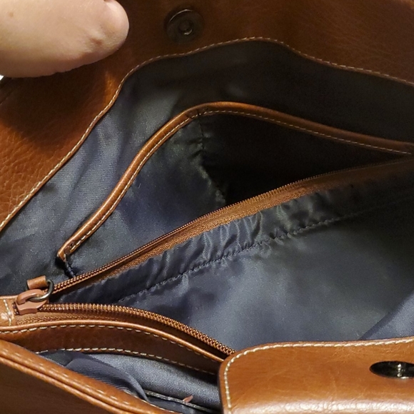 Nine West Leather Satchel - Brown - Picture 4 of 6